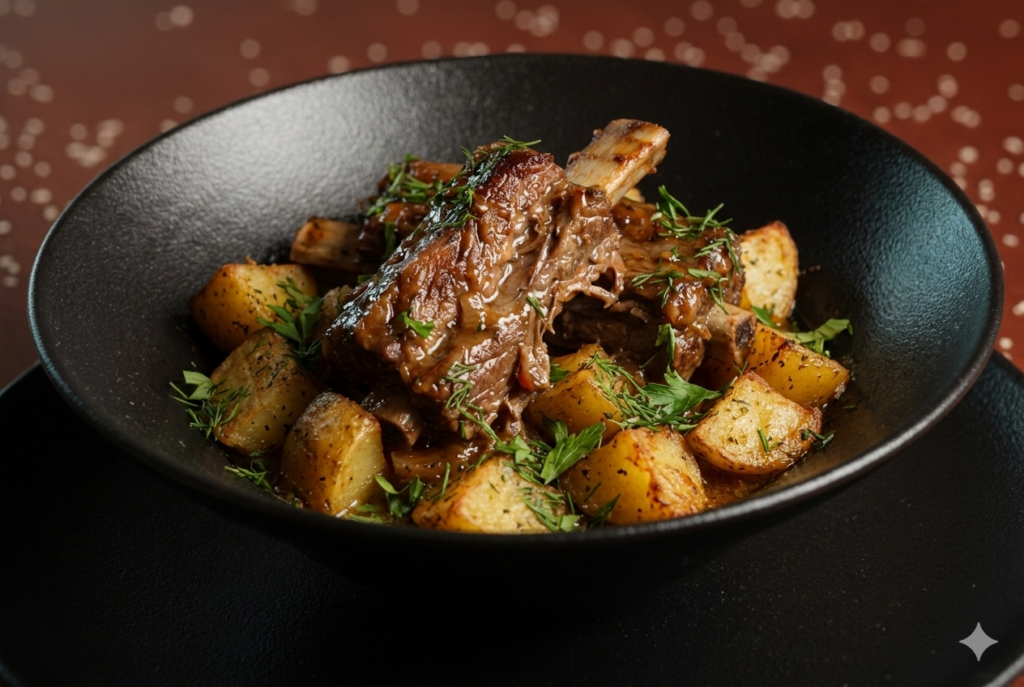 Beef Ribs with Potatoes